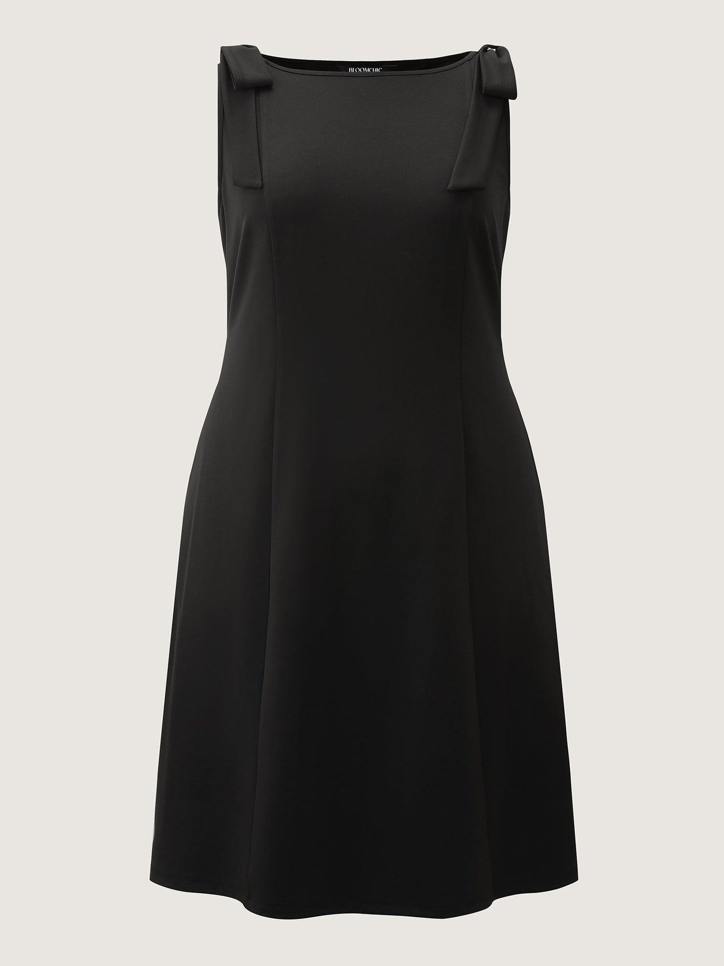 Shoulder Tie Sculpting Bodice Mini Dress