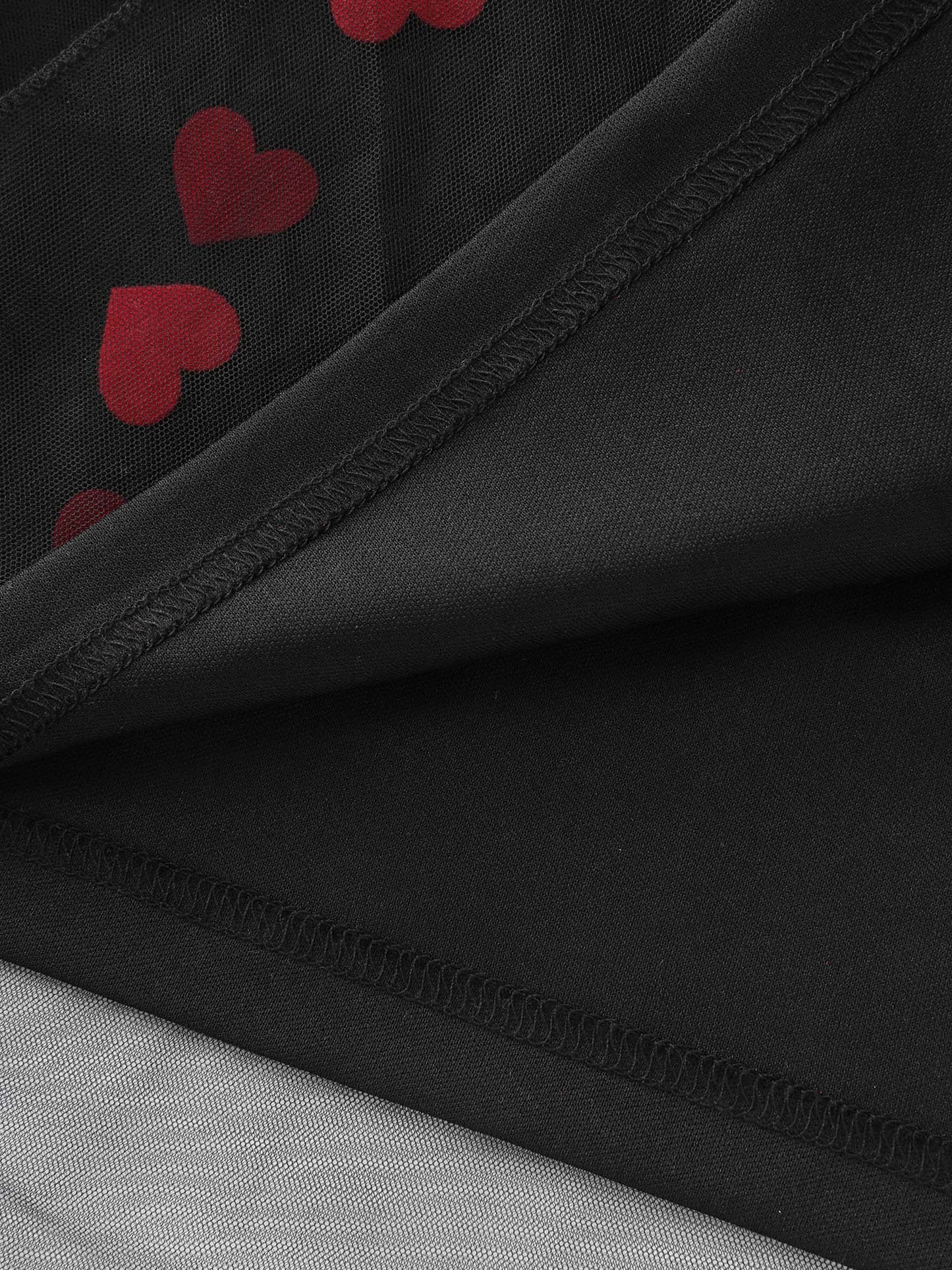 Velvet Heart Shaped Flocked Shoulder-Tie Maxi Dress