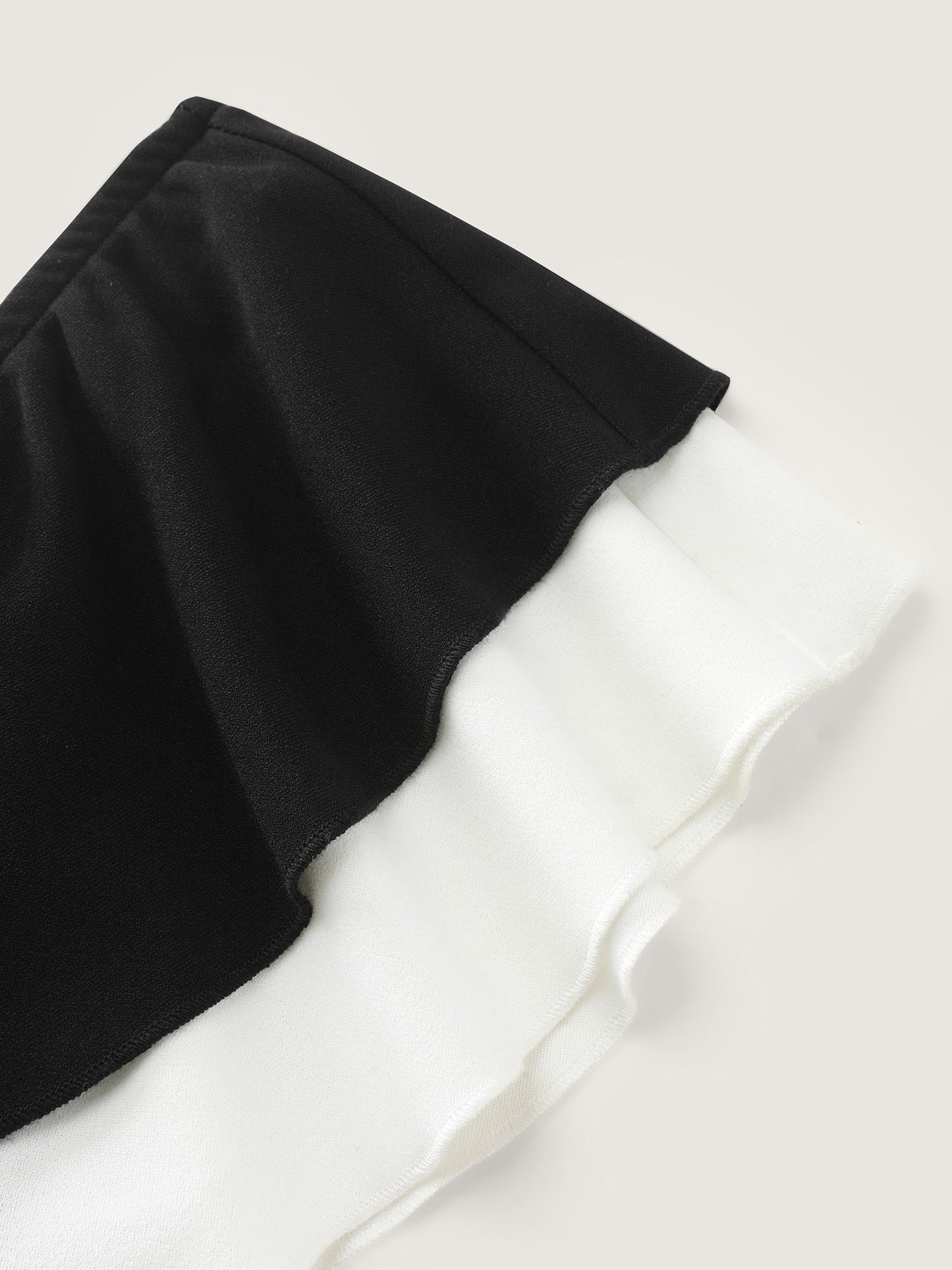 Off-Shoulder Lotus Leaf Neckline Jumpsuit