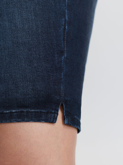 Stretchy Skinny-Fit Denim Shorts