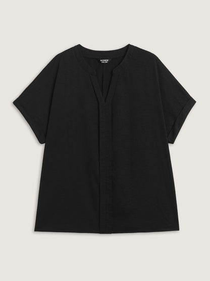 Breathable Feel Textured Blouse