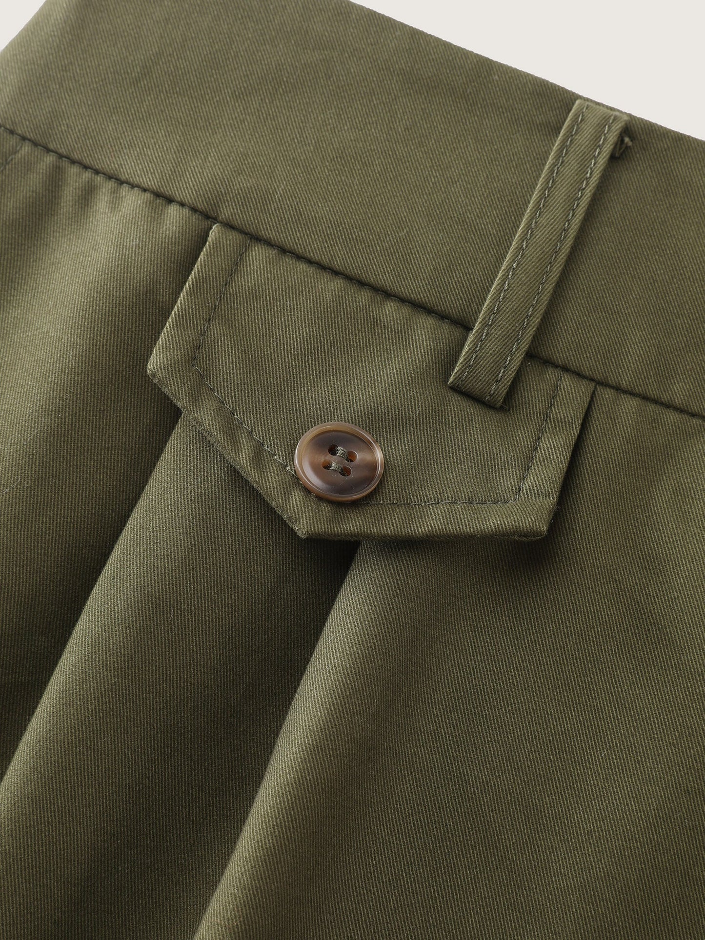 Pure Cotton Pleated Plain Shorts