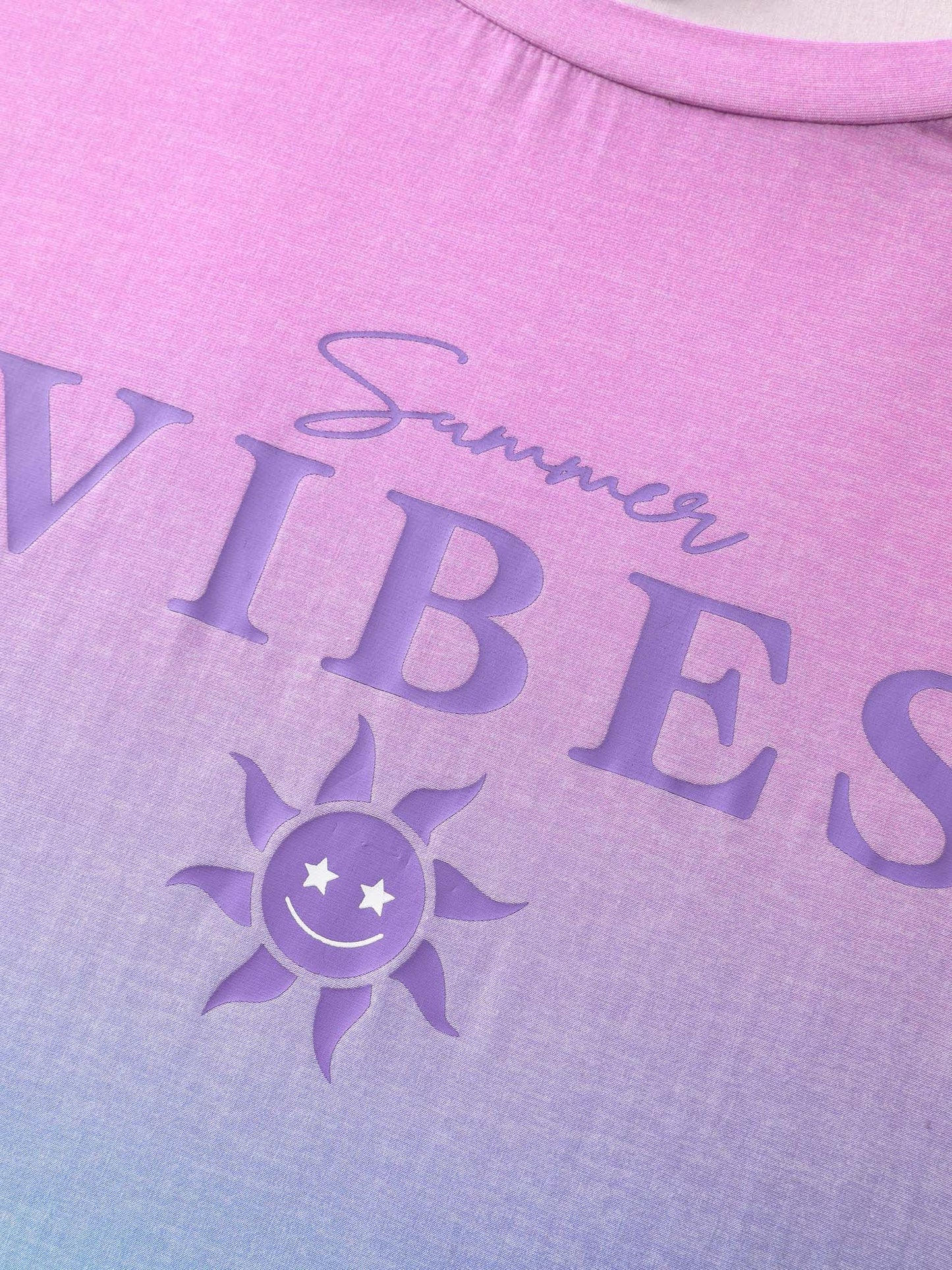 Good Vibes Color Gradient T-Shirt
