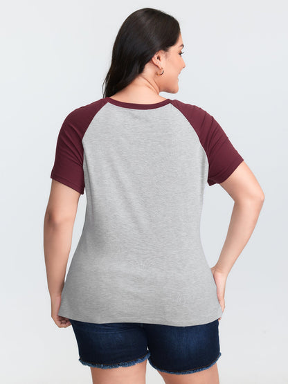 Supersoft Raglan Sleeve Printed T-Shirt