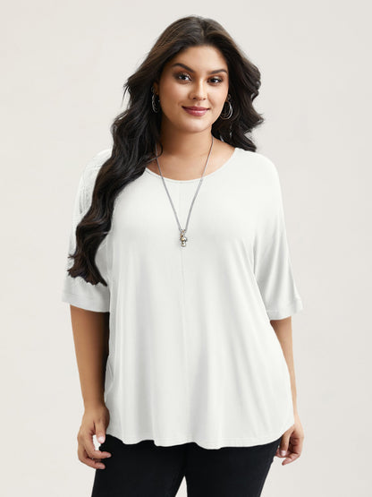 Supersoft Round Neck Plain T-Shirt