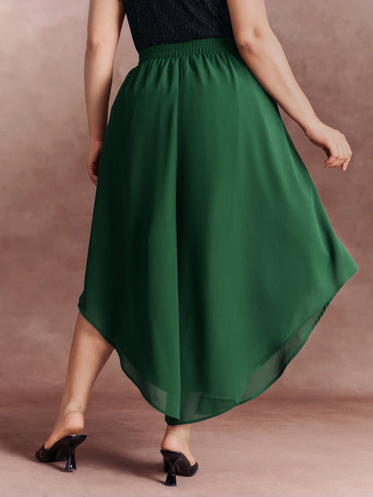 Flowy Lined Wide-Leg Pants