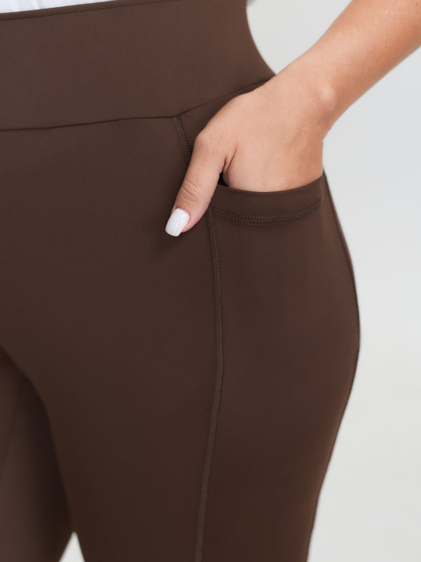 Super Stretchy Crisscross Detail Pockets Leggings