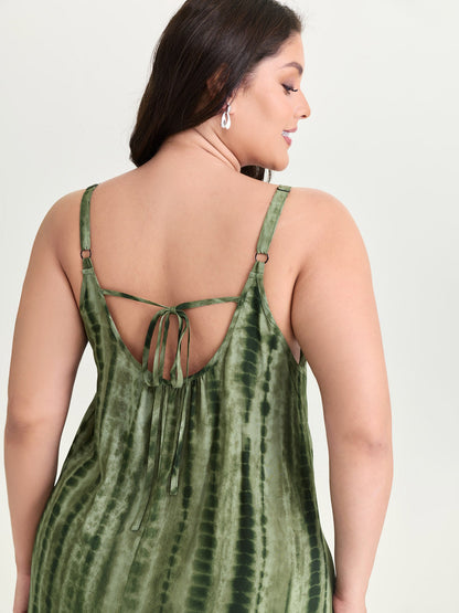 Tie-Dye Effect Cami Maxi Dress