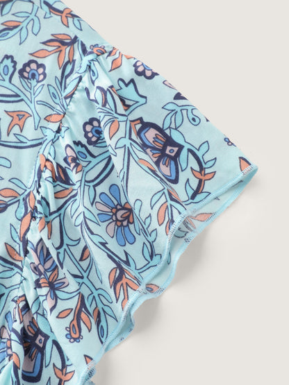 Boho Romance Bust-Friendly Drawstring Blouse