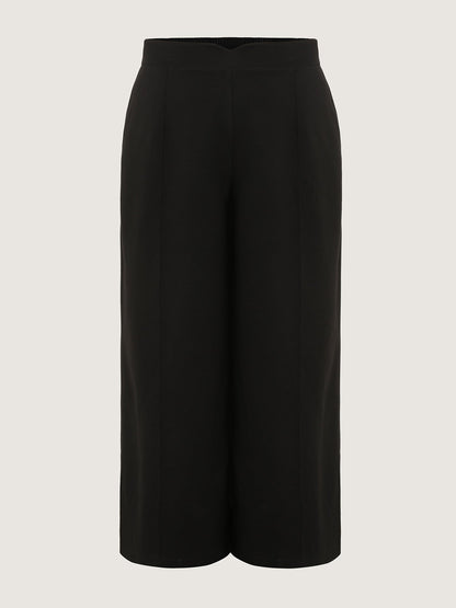 Stretchy High Waisted Pockets Straight Leg Pants