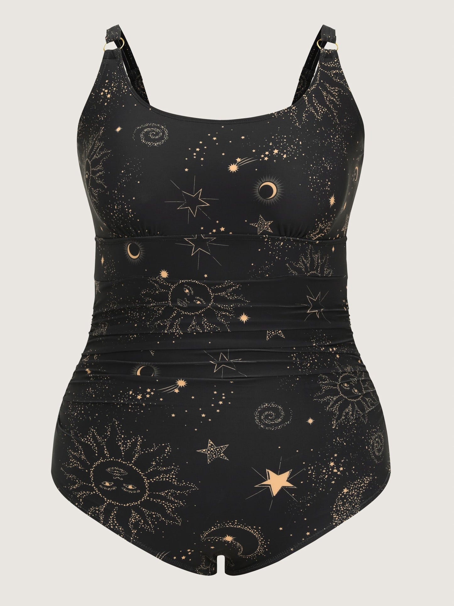 Sarong Set Star Print One-Piece Swimsuit