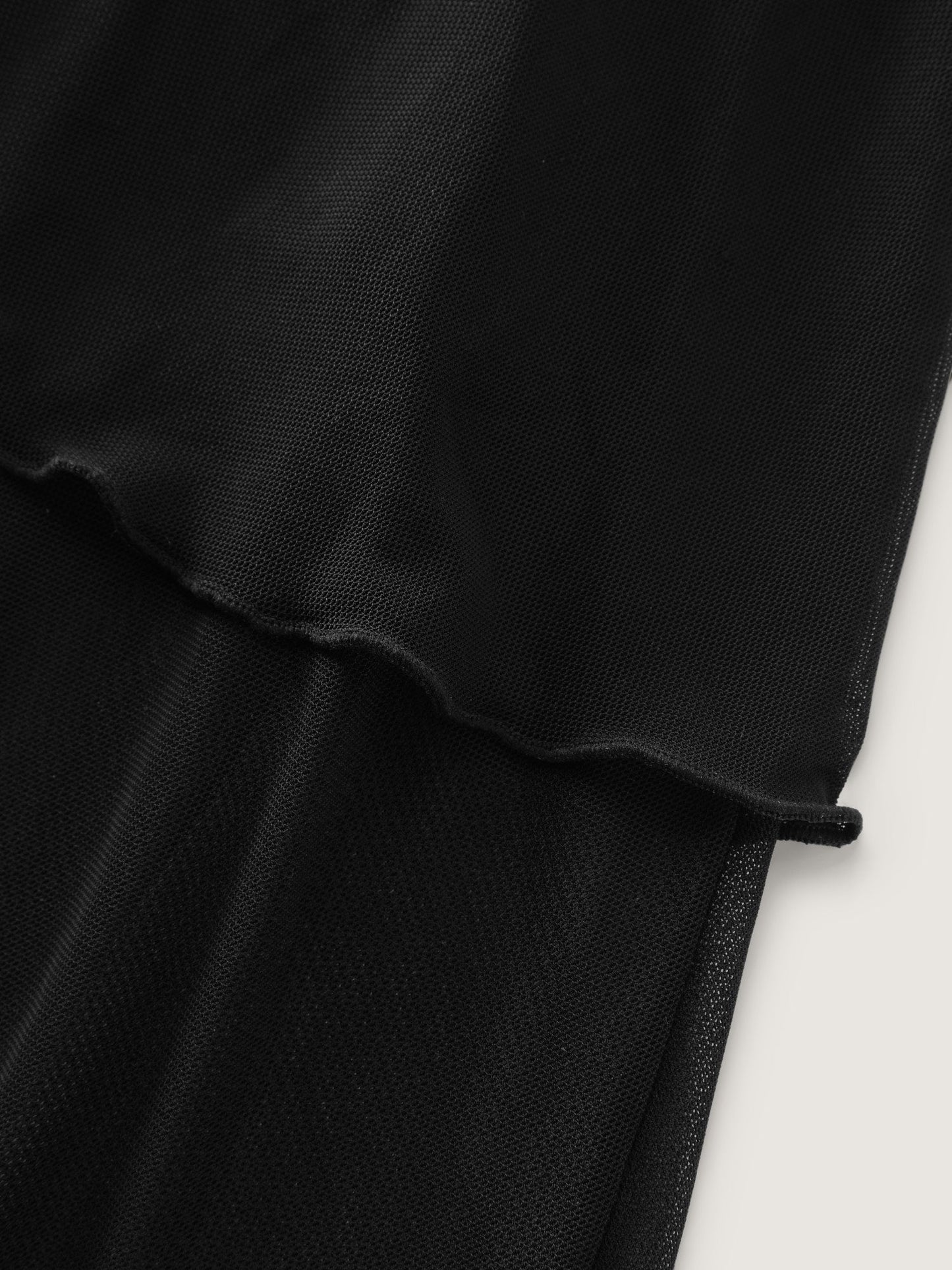 Sheer Ruffled Sleeve Layered Swim Dress