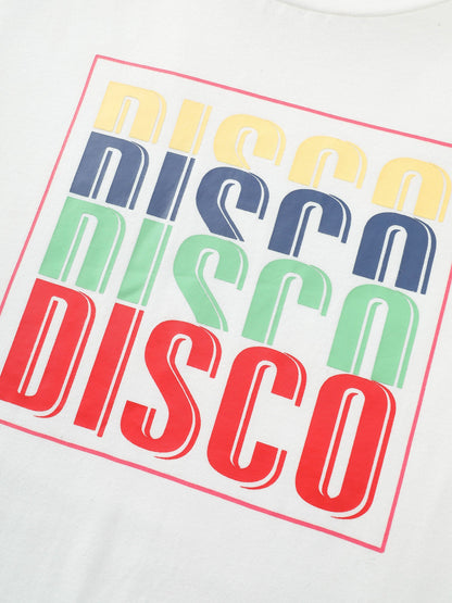 Cotton Multi-Color Disco Print Stretchy T-Shirt