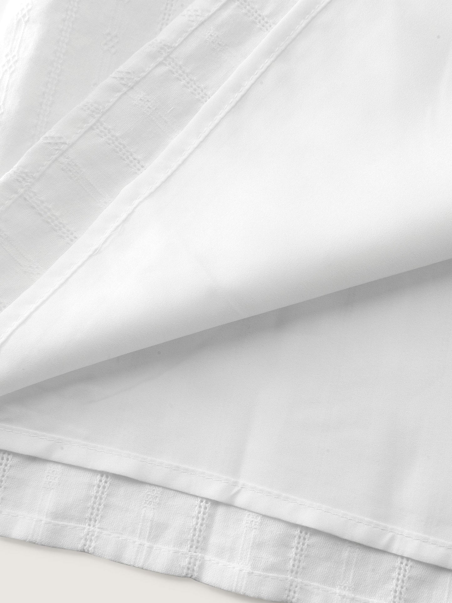 Pure Cotton Pleated Button-Down Shirt