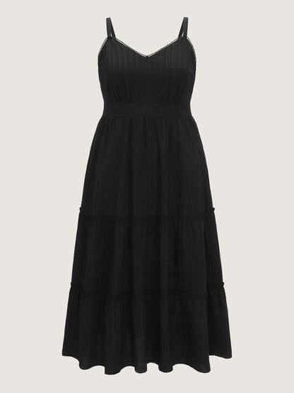 Timeless Back-Tie Tiered Cami Maxi Dress