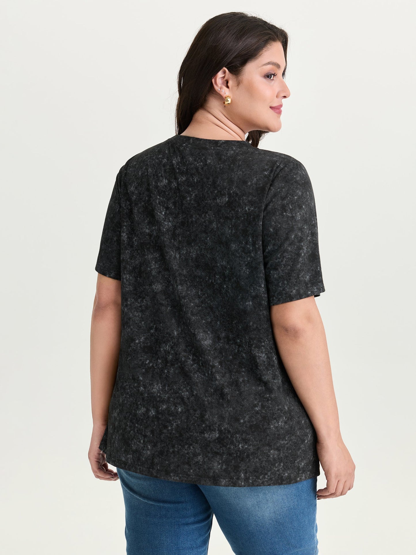 Stretchy Positive Affirmations Cut-Out T-Shirt