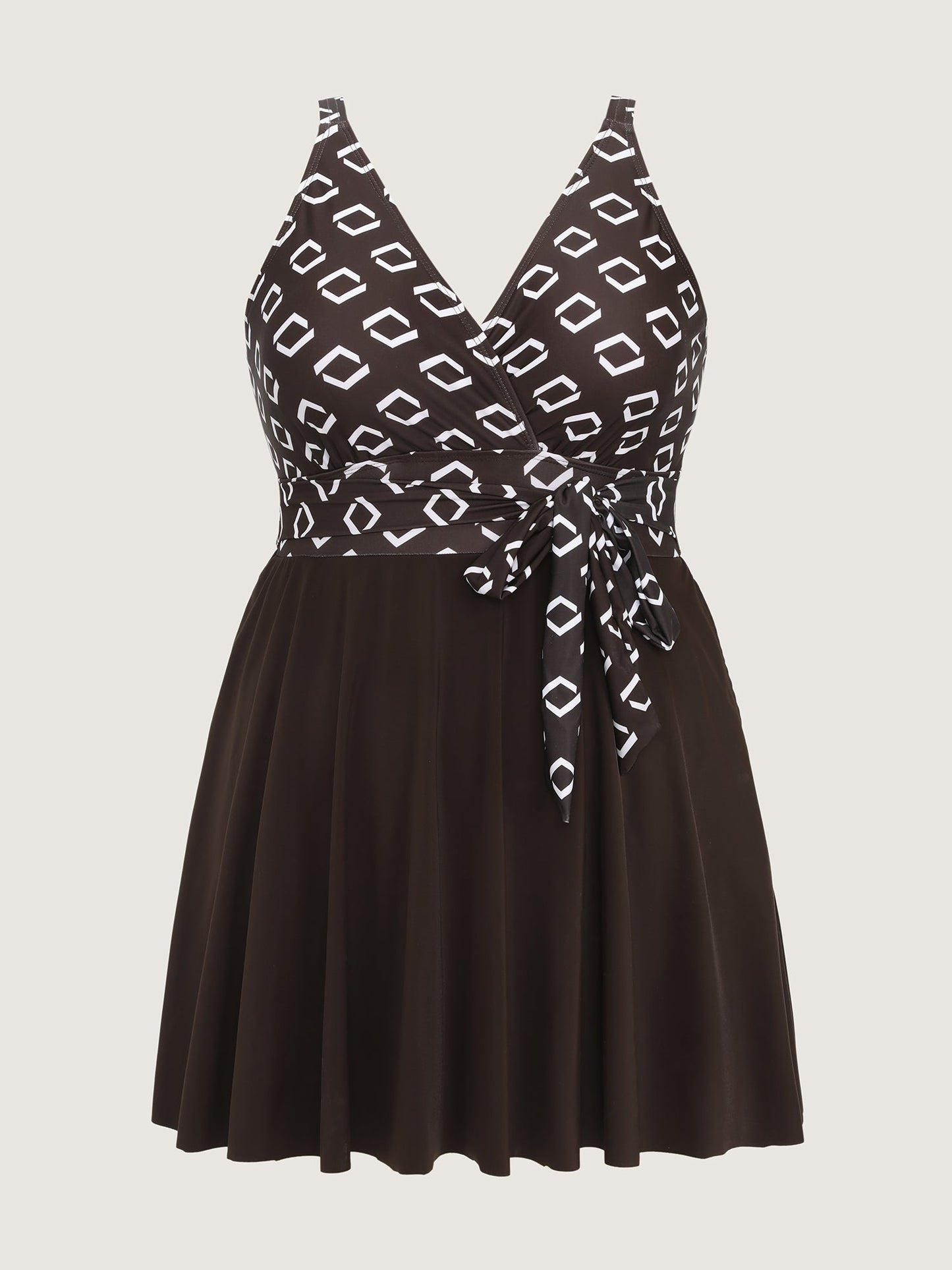 Fit-And-Flare Adjustable Swim Dress
