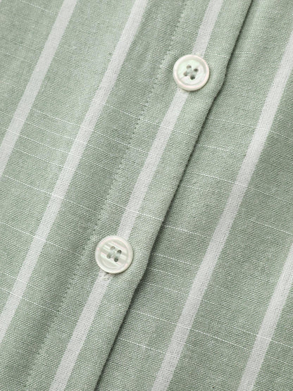 Adjustable Tab Sleeve Button-Down Shirt