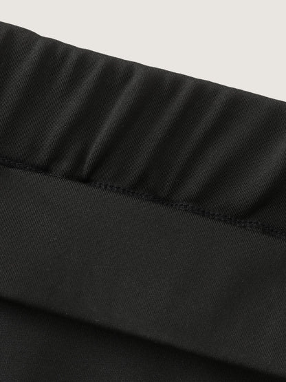 Stretchy Hem Ties Cropped Jogger Leggings