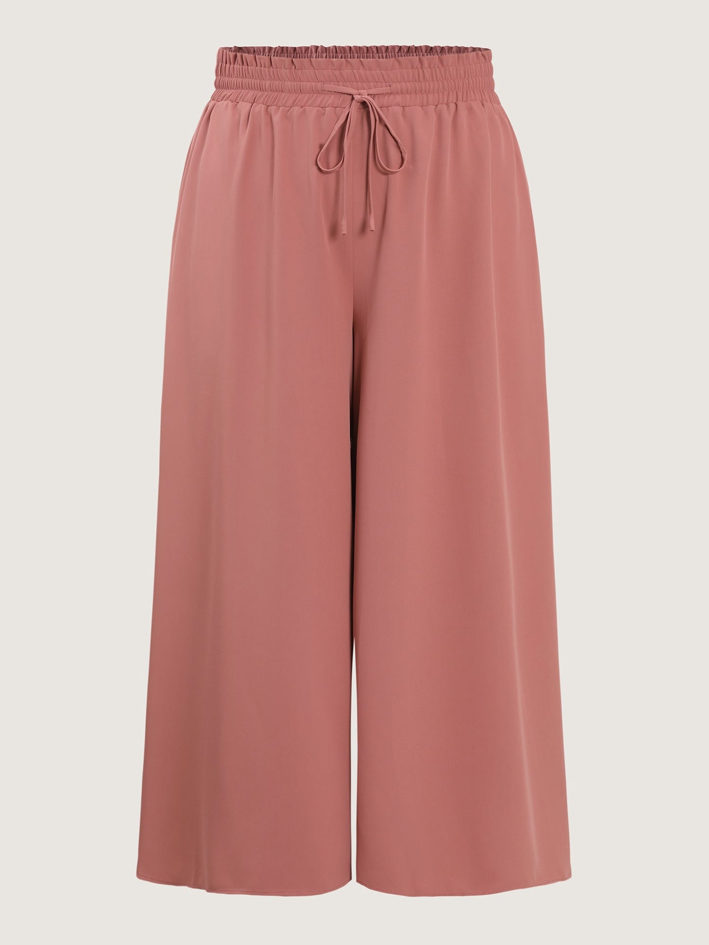 Stretchy Drawstring Waist Pockets Pants