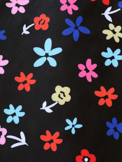 Florals Everywhere Fit and Flare Swim Dress