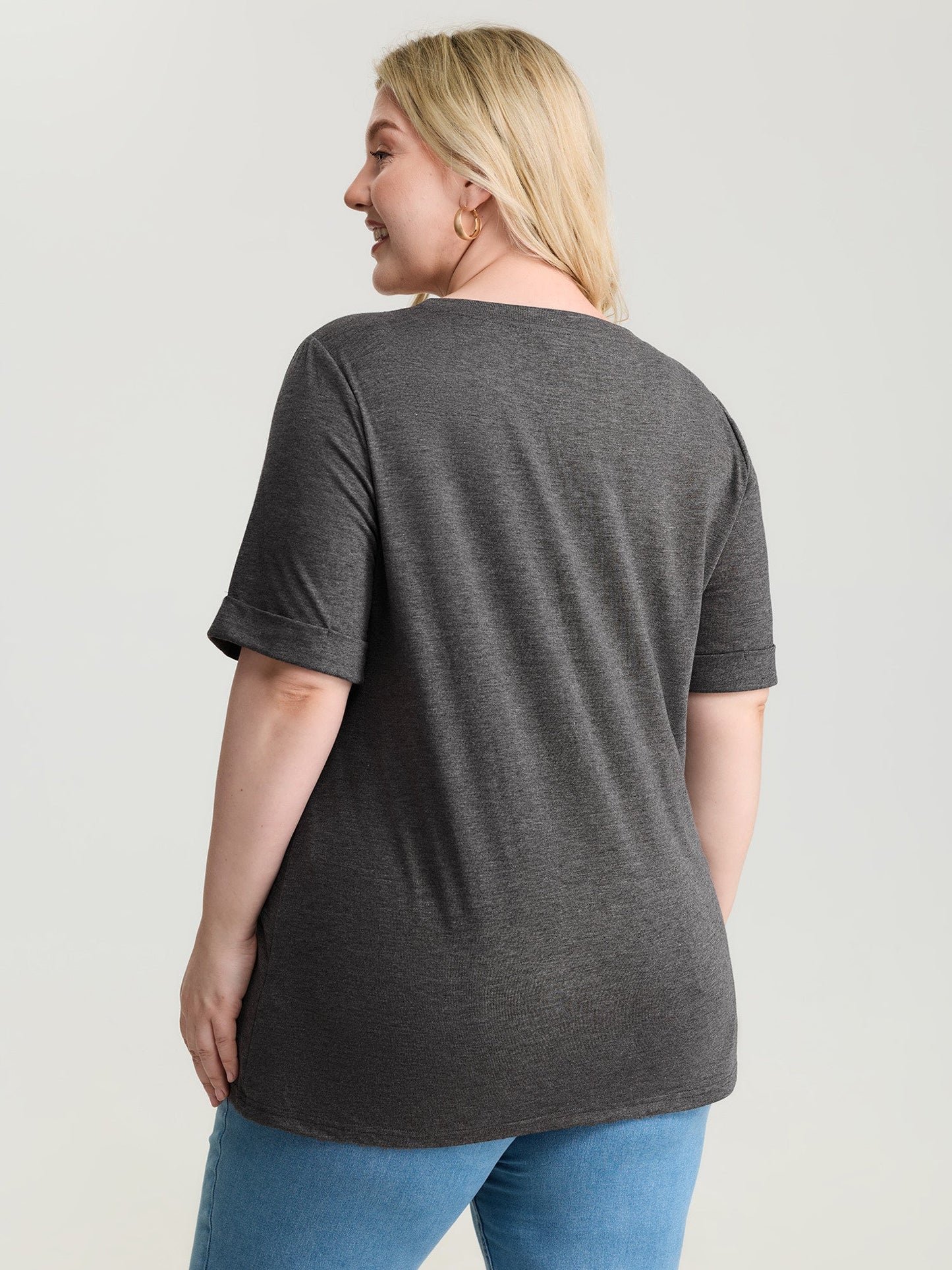 Cat Tunes Print Stretchy T-Shirt
