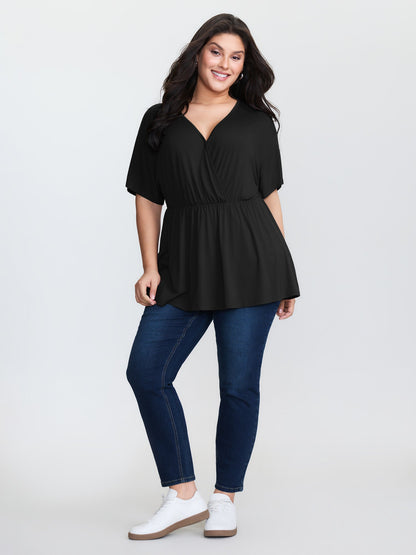Supersoft Stretchy Surplice T-Shirt