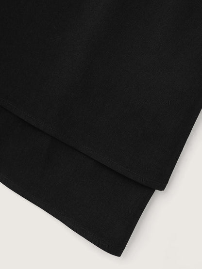 Stretchy Layered Hem Shorts