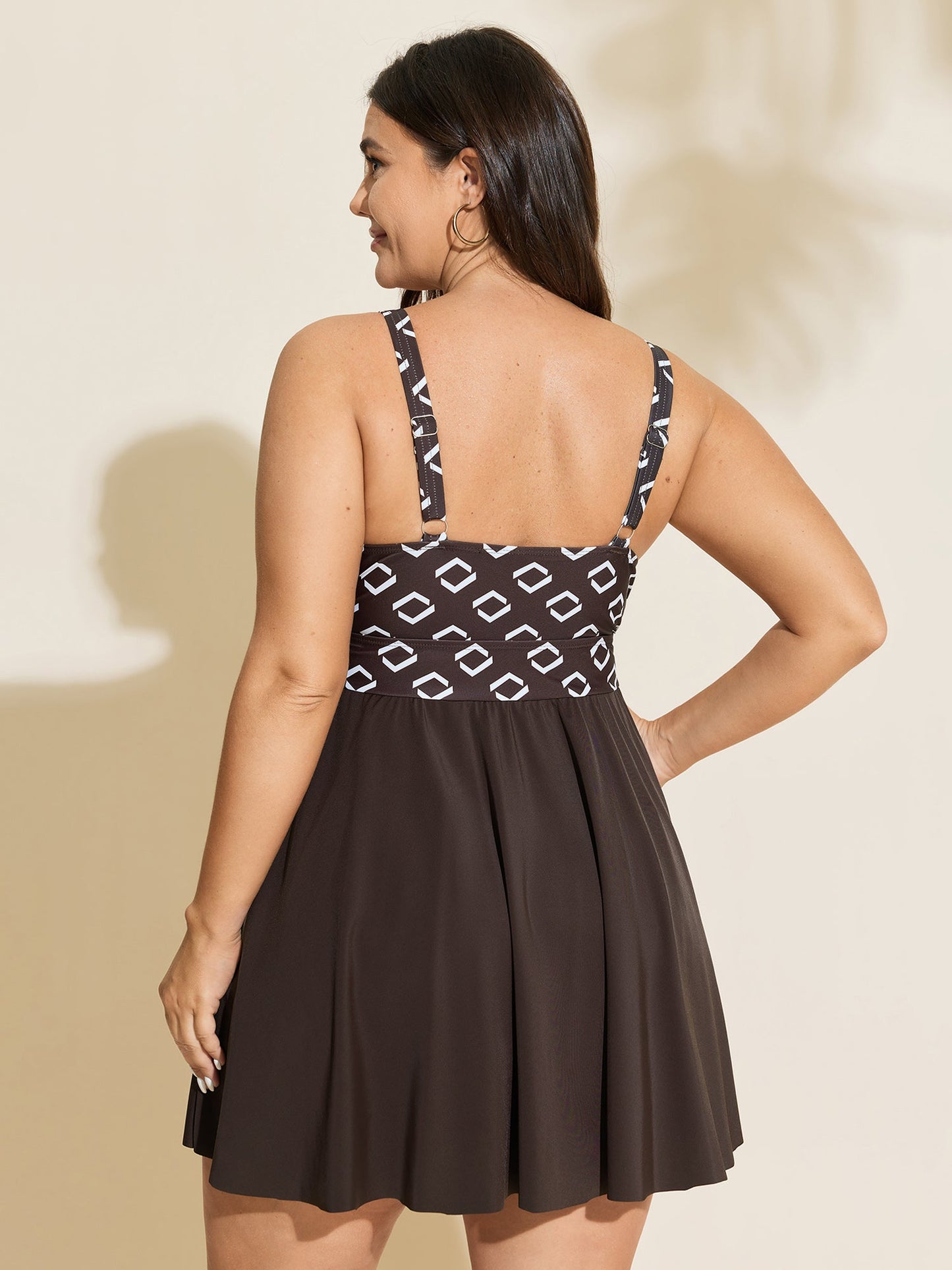 Fit-And-Flare Adjustable Swim Dress