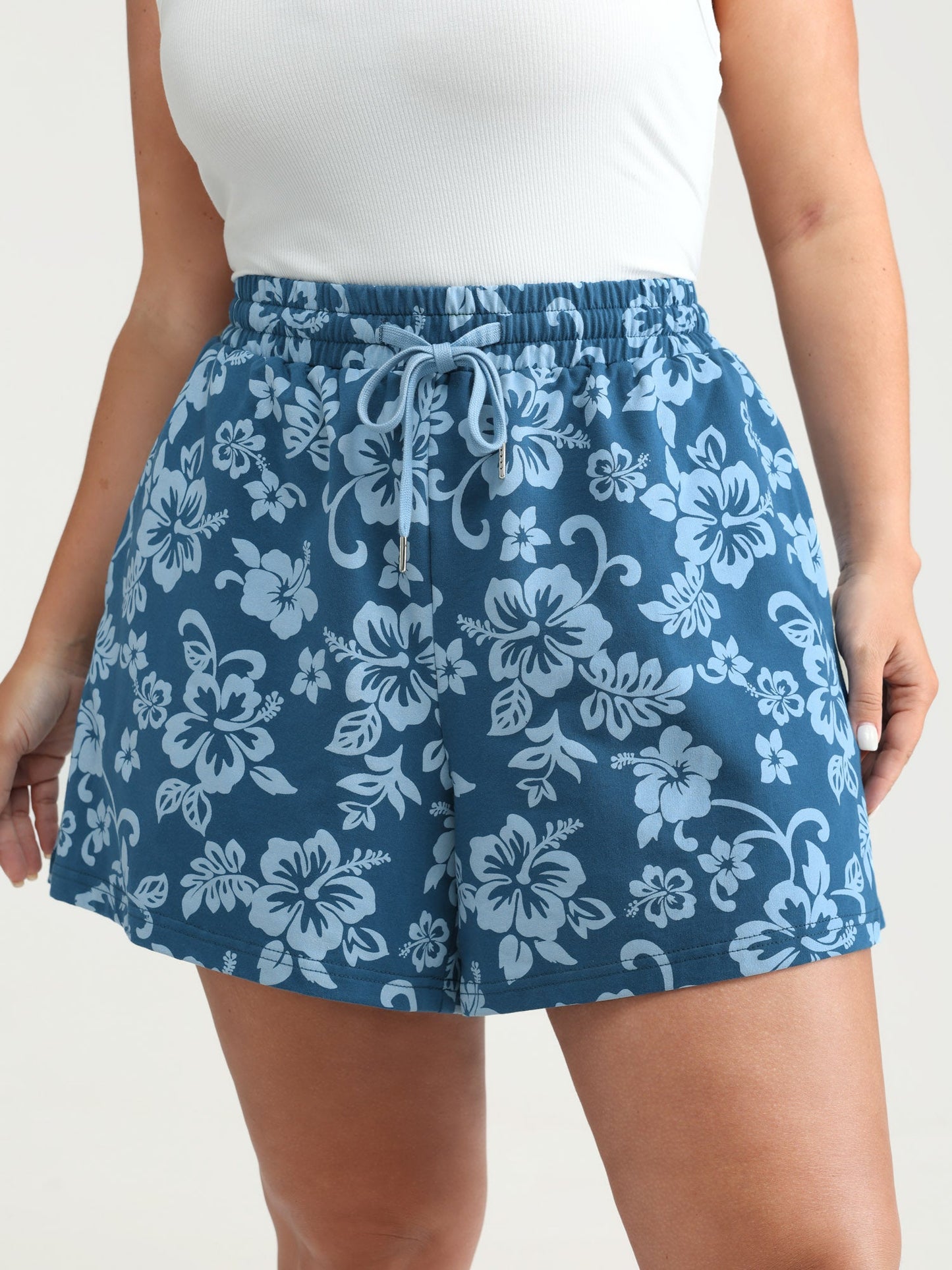 Pure Cotton Beach Floral Print Shorts