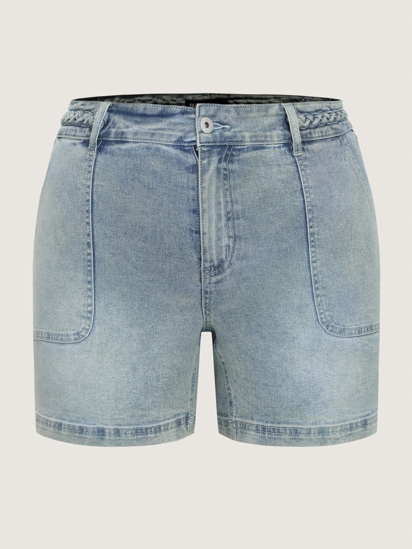 Stretchy Skinny-Fit Denim Shorts