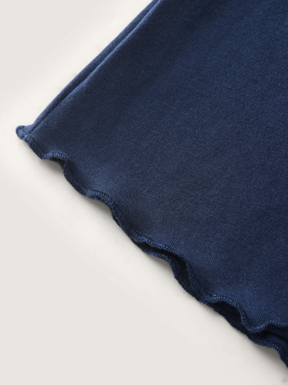 Cotton Plain Round Neck Fitted T-Shirt
