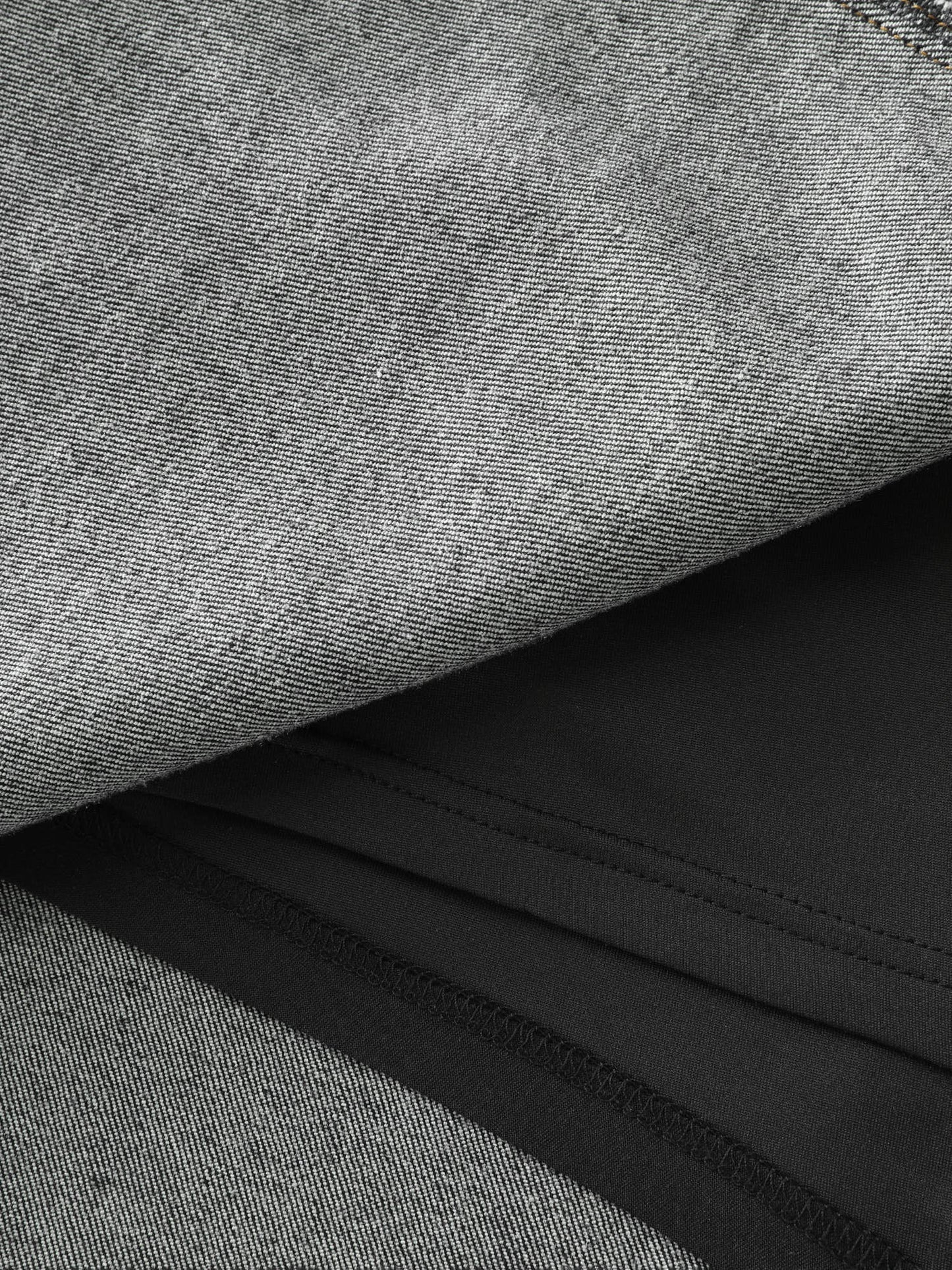 Built-In-Brief Stretchy Bootcut Denim Skirt
