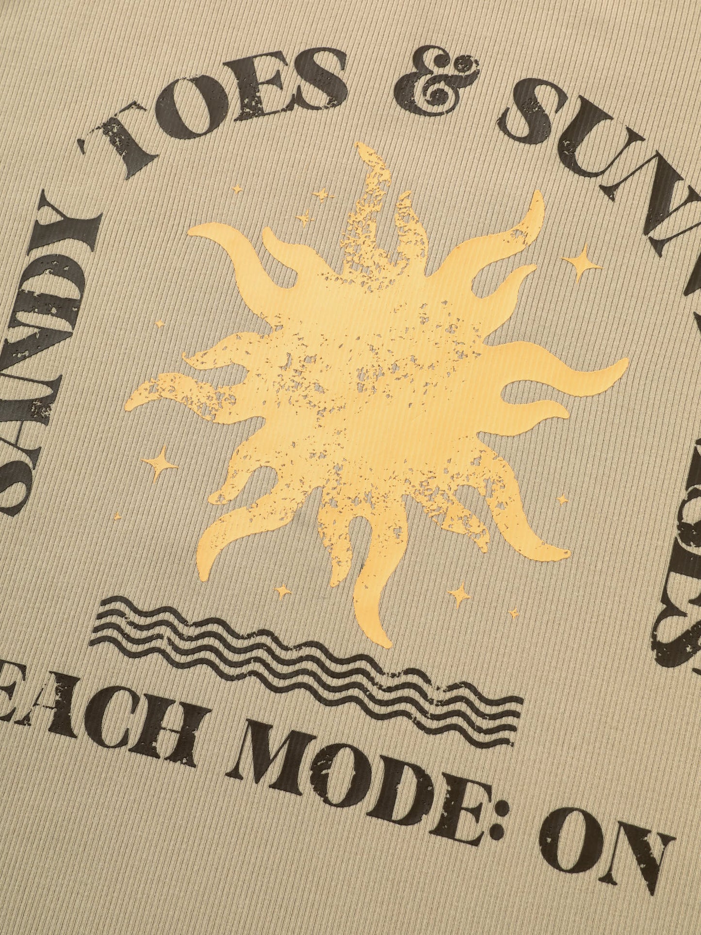 Round Neck Beach Mode Tank Top