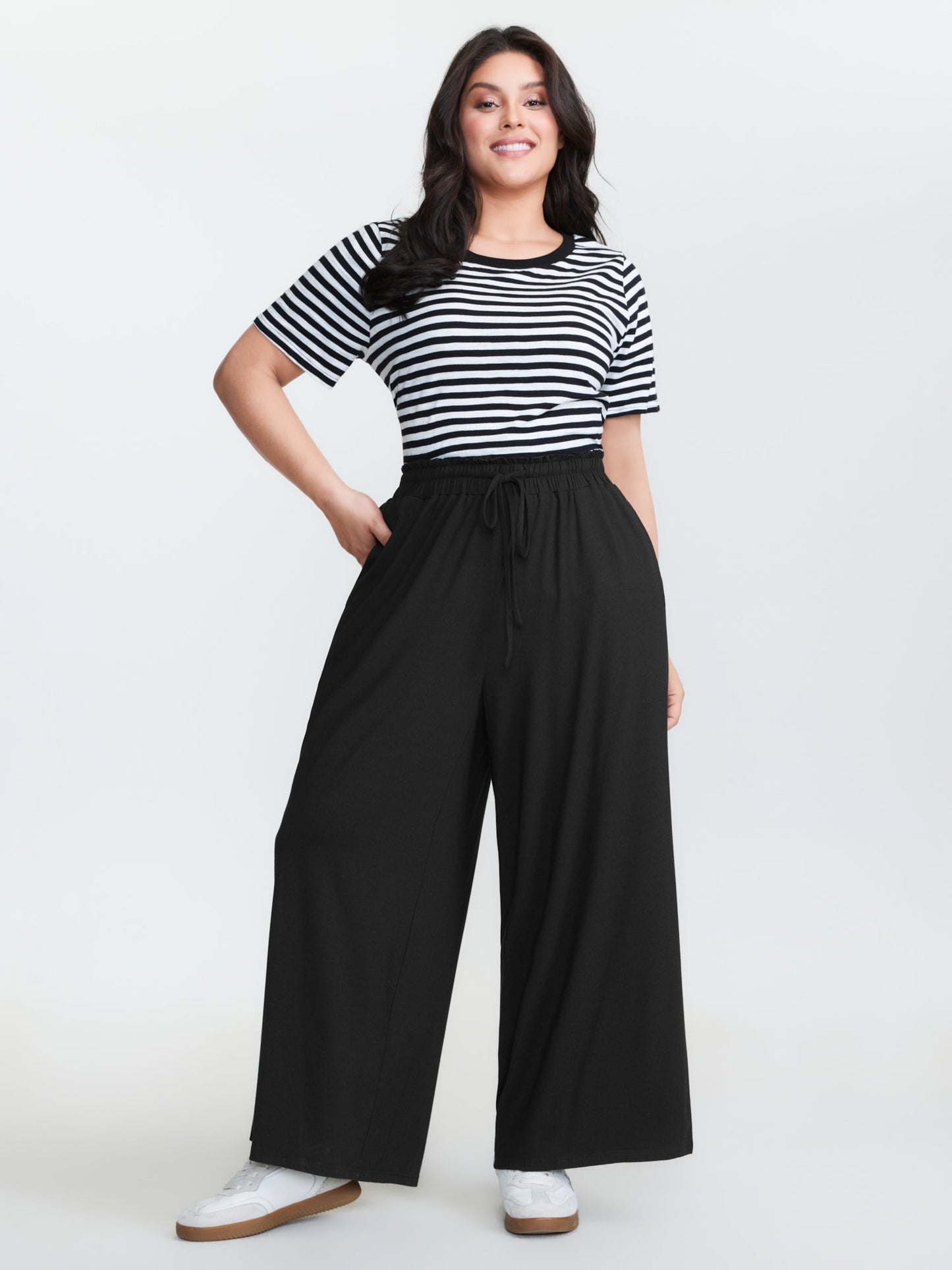 Supersoft Shirred Drawstring Waist Pants