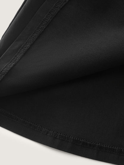 Suit Collar Button Detail Plain Blouse