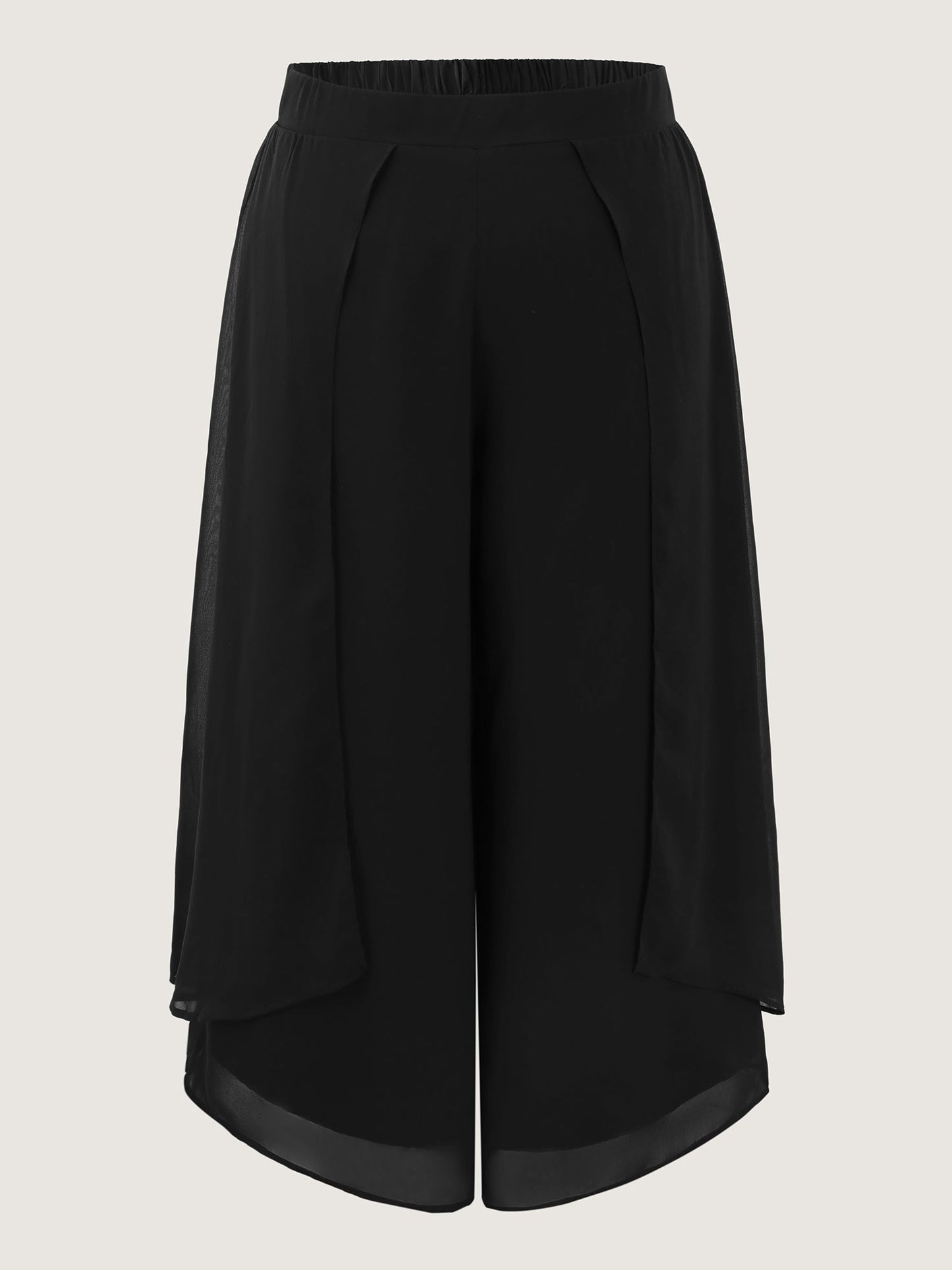 Chiffon Stretchy Waist Flowy Pants