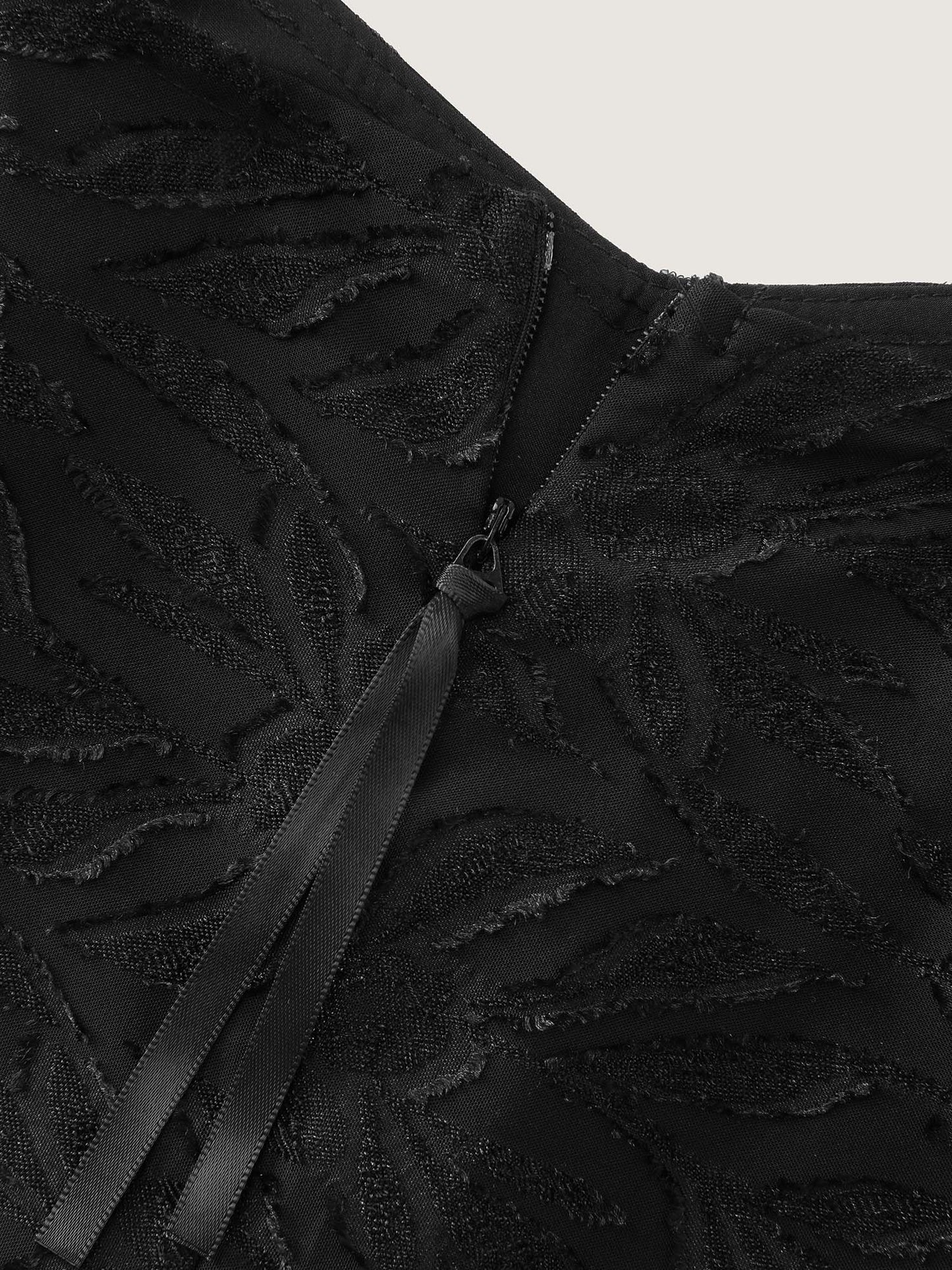 Sensational Jacquard Tiered Slit Maxi Dress