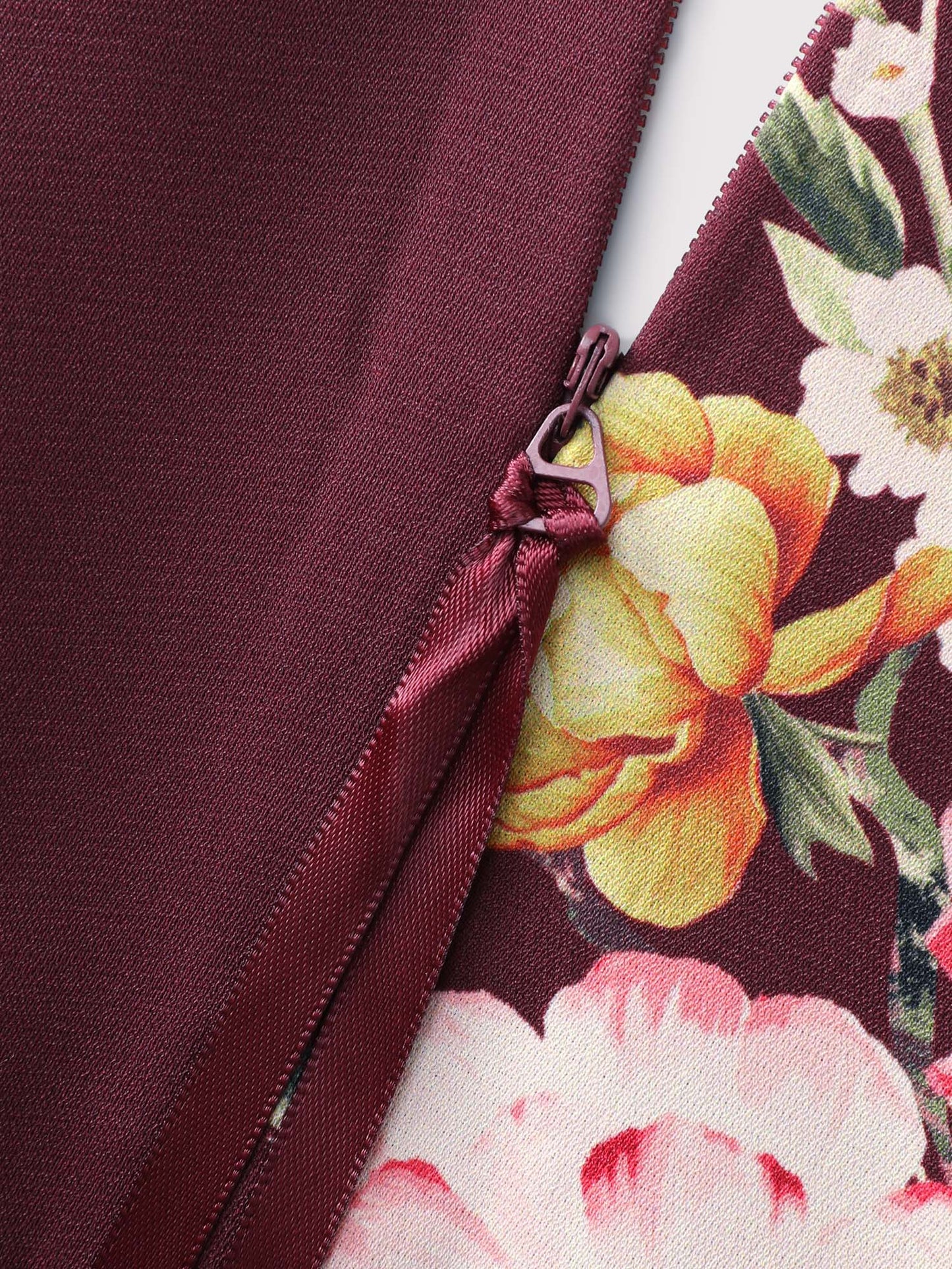 Retro Floral Print Fit And Flare Midi Dress