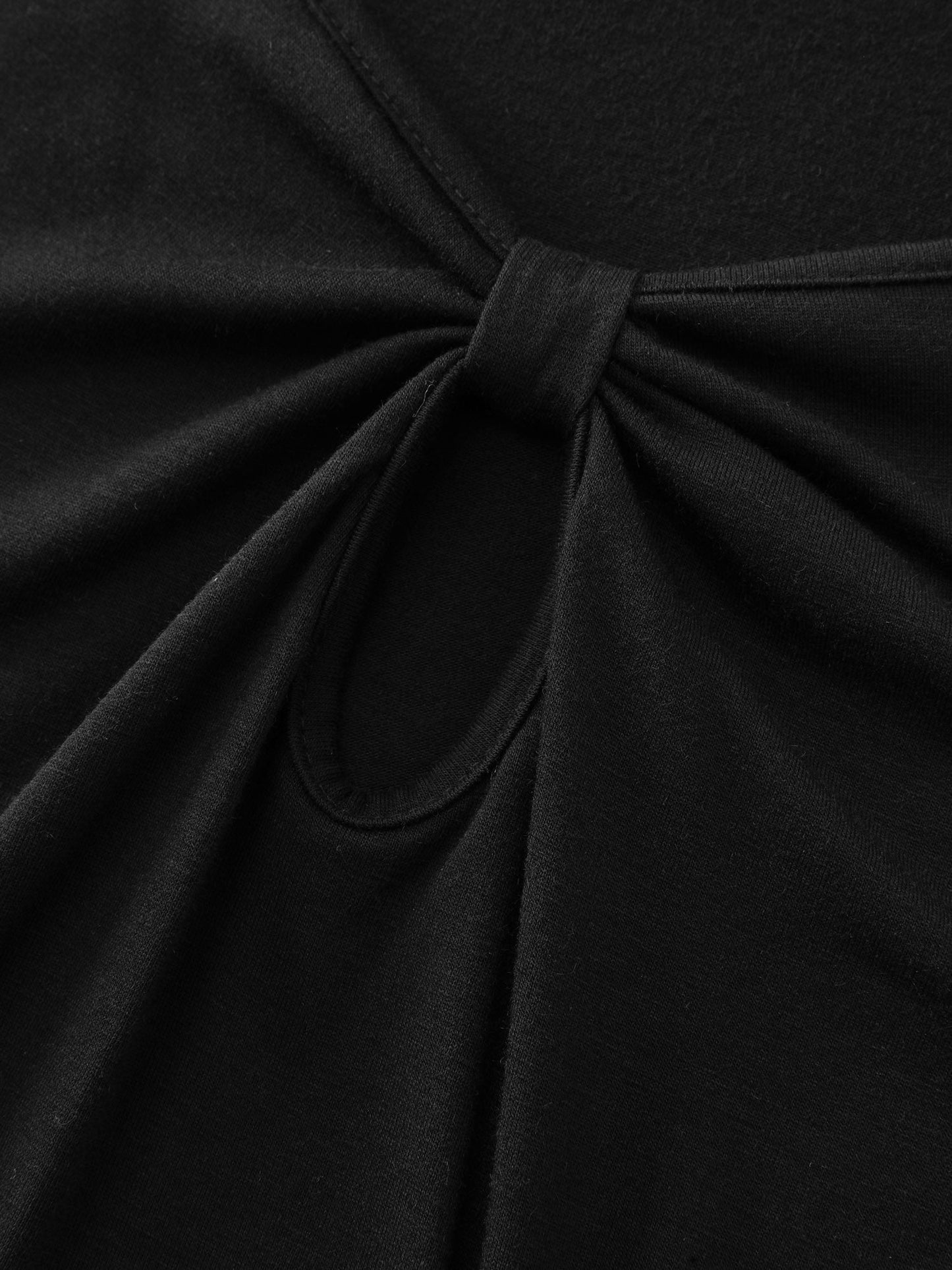 Supersoft Keyhole Neckline Drawstring T-Shirt