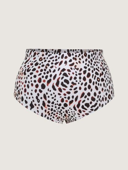 Leopard Print Hips Coverage Swim Dress