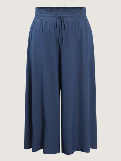 Supersoft Denim-Like Wide Leg Pants