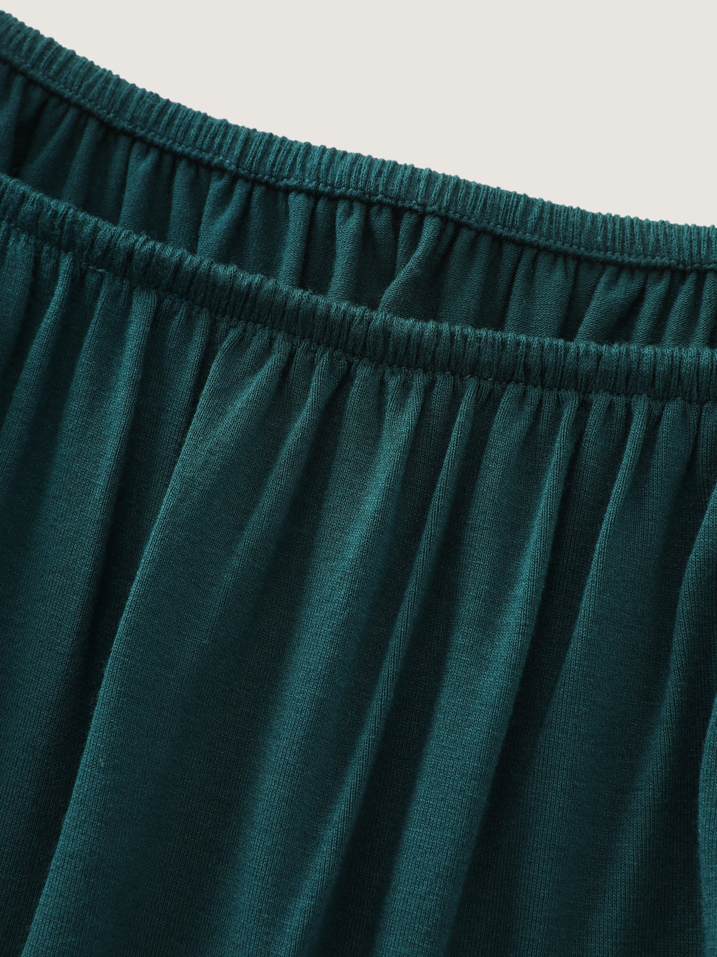 Supersoft Flowy-Fit Pleated Plain T-Shirt