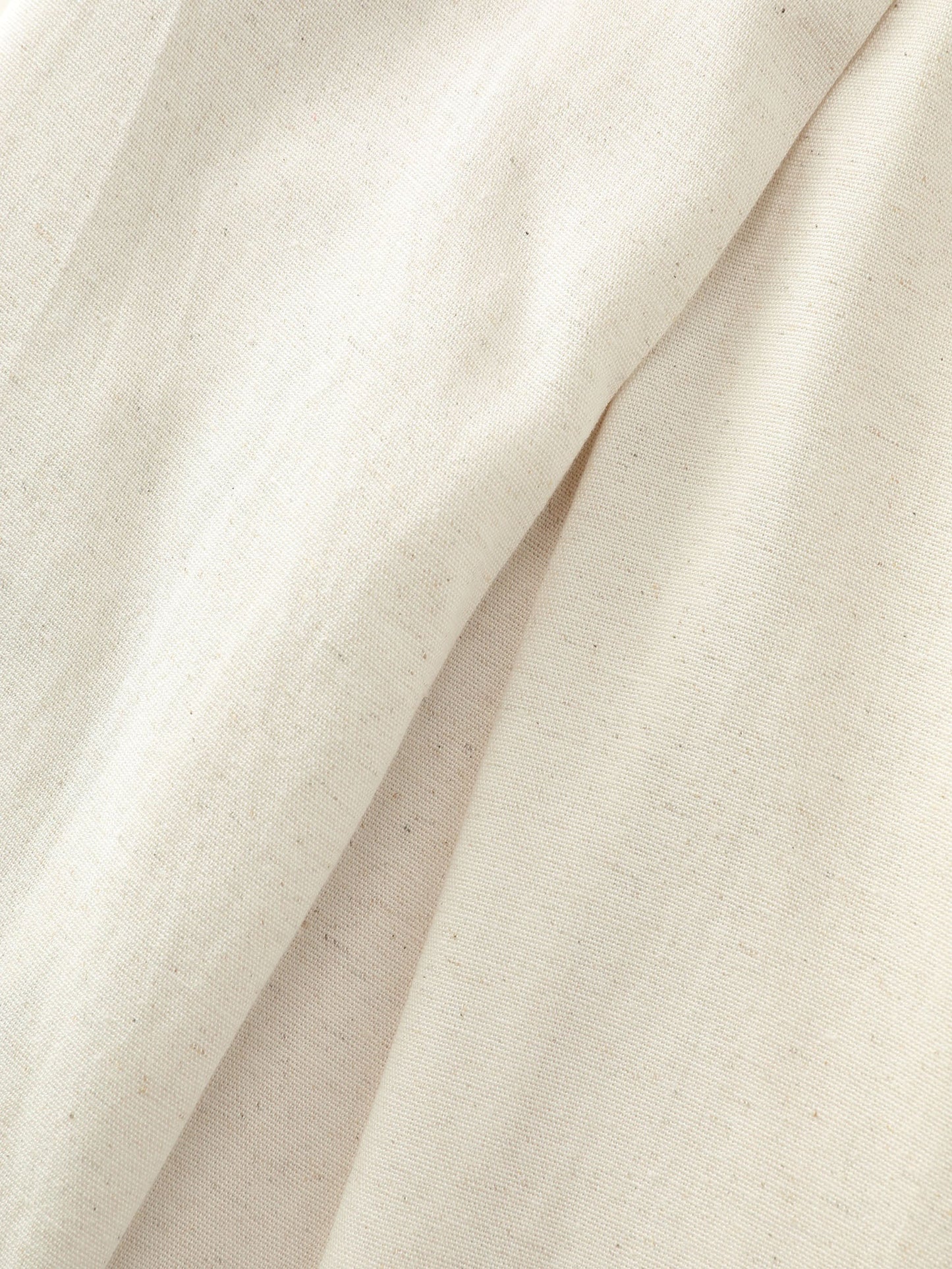 Cotton Linen Blend Wide-Leg Pants