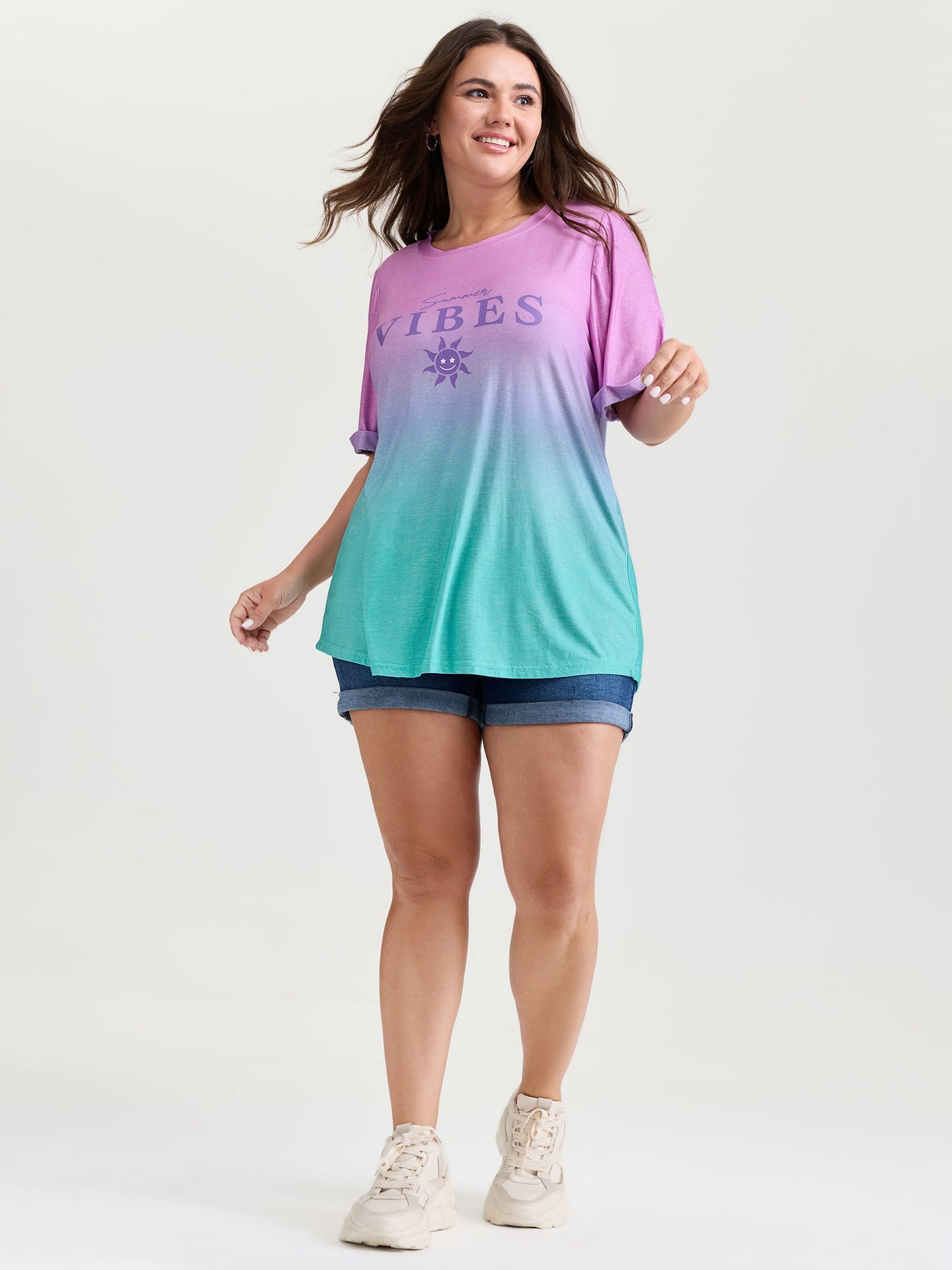Good Vibes Color Gradient T-Shirt