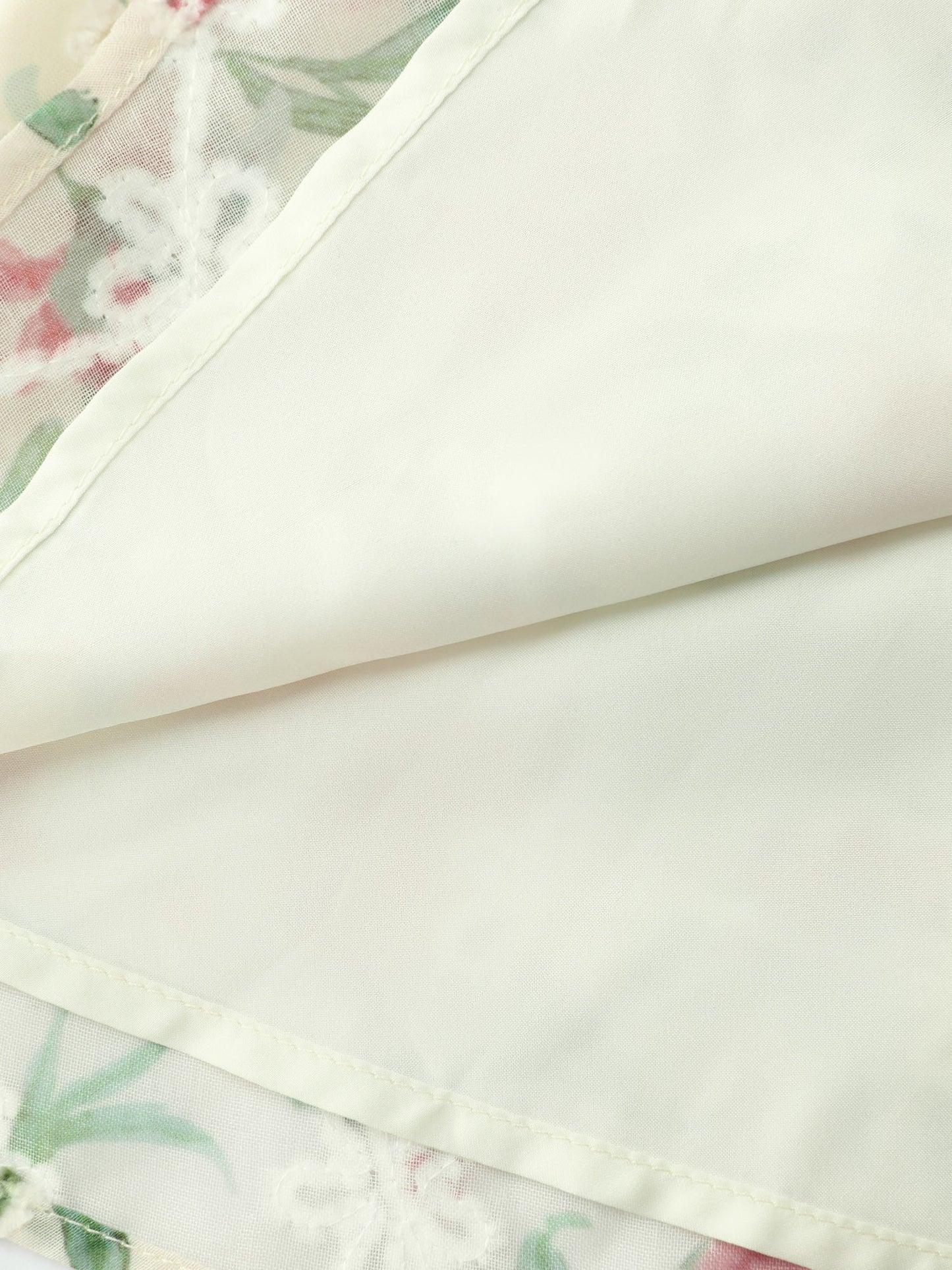 Rosy Floral Print Sweetheart Neckline Shirred Blouse