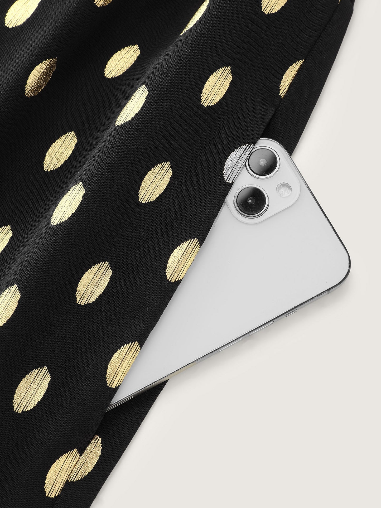 Glitter Polka Dots Off-Shoulder Jumpsuit