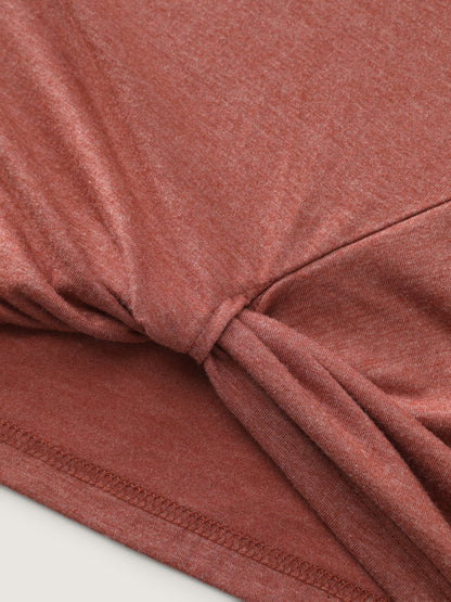 Supersoft Colorblock Twist Hem T-Shirt