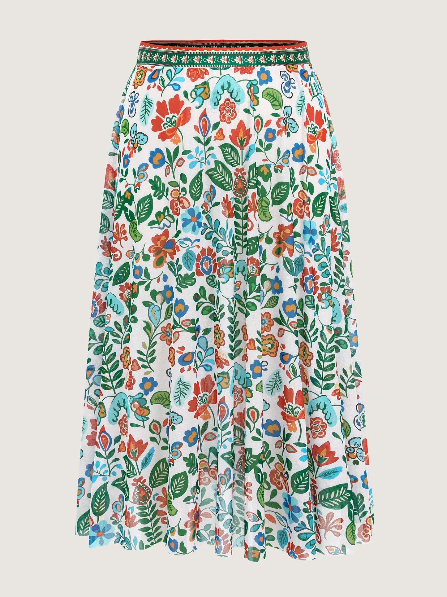 Two-Piece Tummy-Friendly Sarong Swimsuit