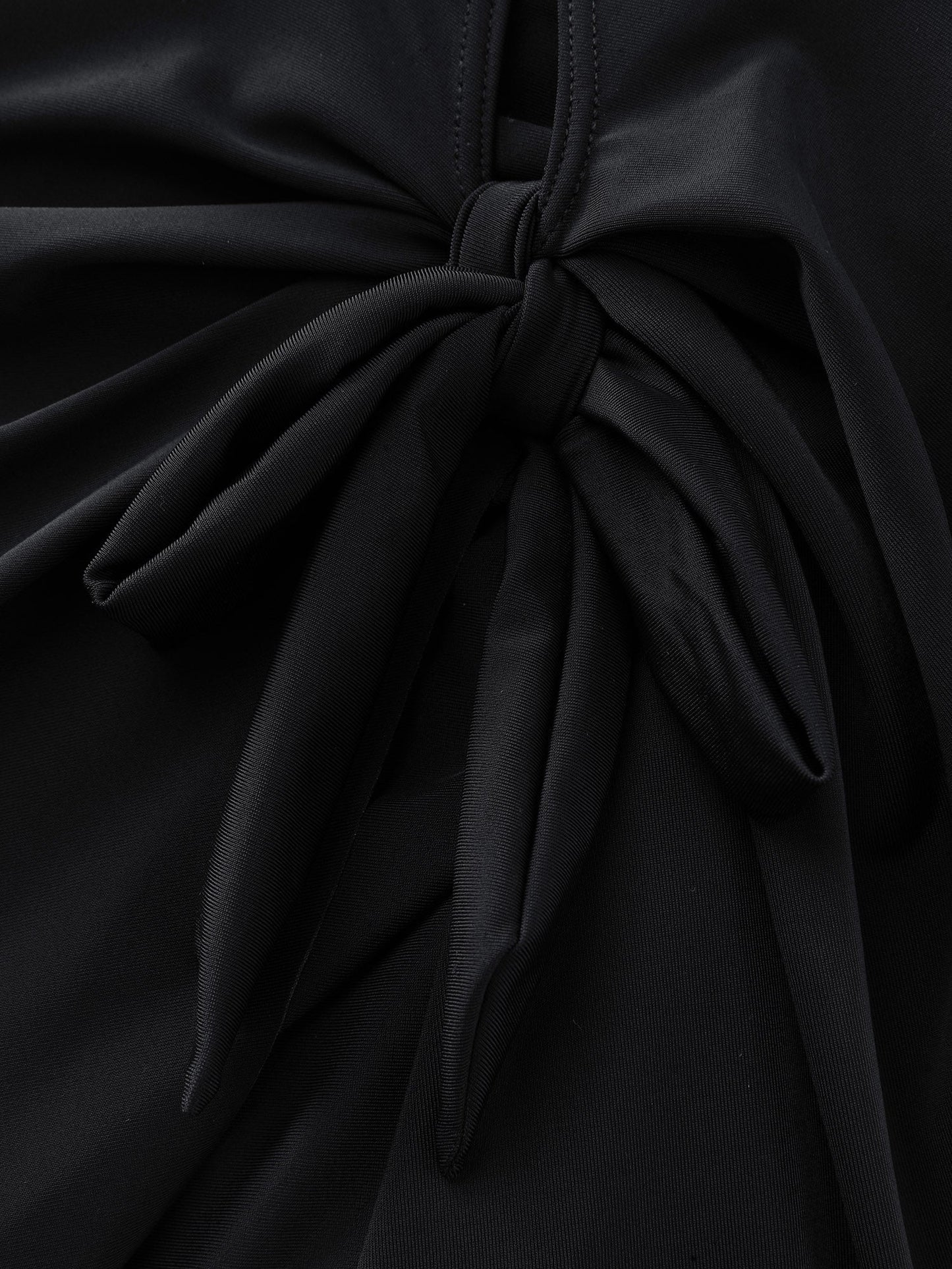 Laser Cut Arc-Shaped Hem Knotted Swim Dress